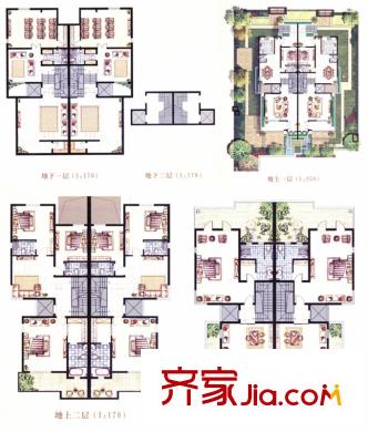 曲江鳳凰池29#樓雙拼別墅碧波居 6室5廳6衛(wèi)1廚