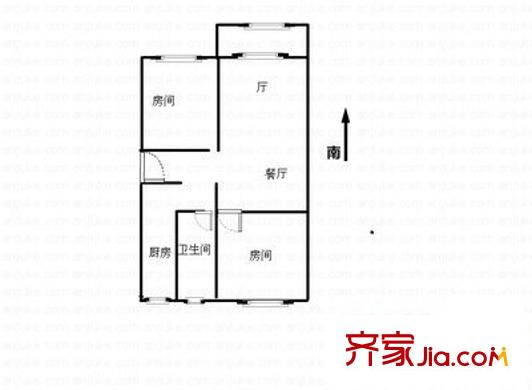 萬安景月灣戶型圖2室 戶型圖 2室2廳1衛(wèi)1廚