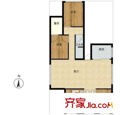 南都銀座公寓 4室 戶型圖