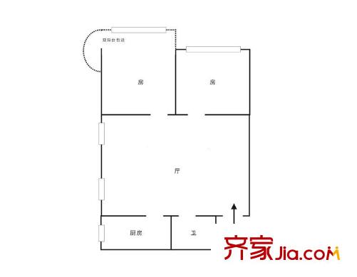 古蕩小區(qū)戶型圖2室 戶型圖 2室1廳1衛(wèi)1廚