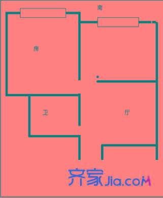 廣景苑戶型圖2室 戶型圖 2室2廳1衛(wèi)1廚