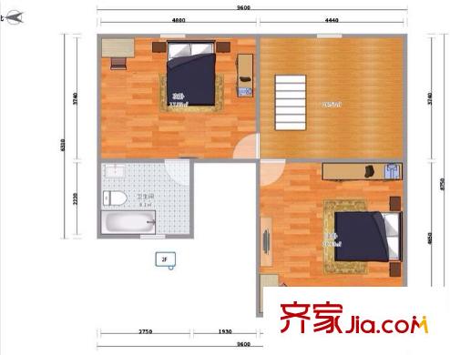新青年廣場 2室 戶型圖