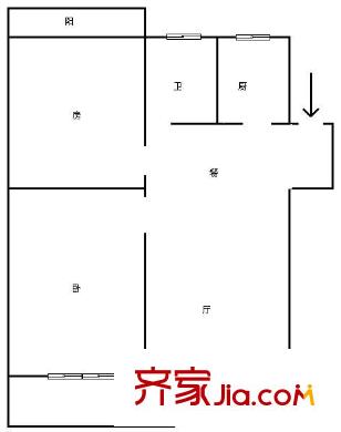 東方俊園戶型圖2室 戶型圖 2室2廳1衛(wèi)1廚