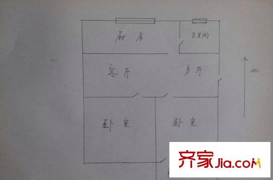 梅堰小區(qū) 2室 戶型圖