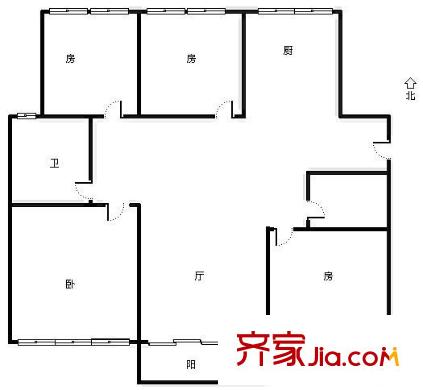 南都德迦東區(qū)戶型圖4室 戶型圖 4室2廳1衛(wèi)1廚
