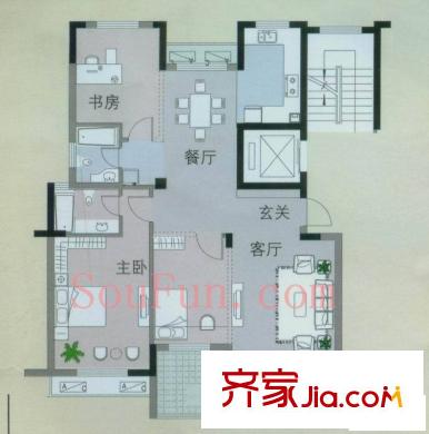 東方俊園戶型圖2室 戶型圖 2室2廳1衛(wèi)1廚