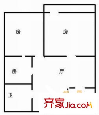 中融城市花園戶型圖3室 戶型圖 3室2廳1衛(wèi)1廚