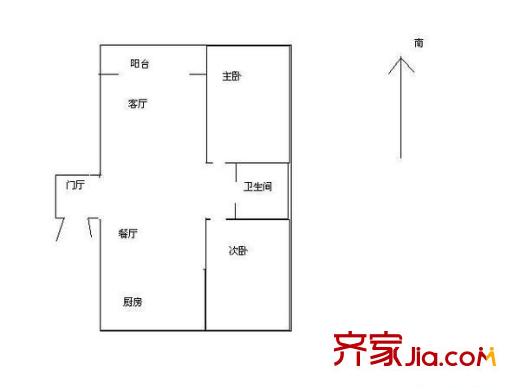 南都德迦東區(qū)戶型圖2室 戶型圖 2室2廳1衛(wèi)1廚