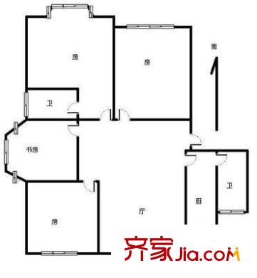 湖畔蓮花港家園 4室 戶型圖