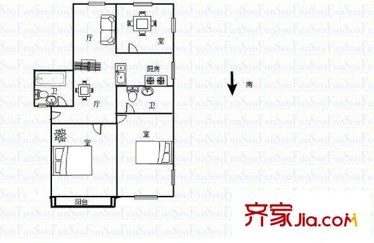 湖畔蓮花港家園 0室 戶型圖