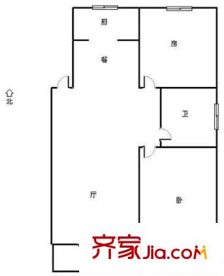 閑林山水紫薇苑戶型圖2室 戶型圖 2室2廳1衛(wèi)1廚