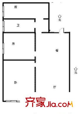 嘉綠北苑戶型圖2室 戶型圖 2室2廳1衛(wèi)1廚