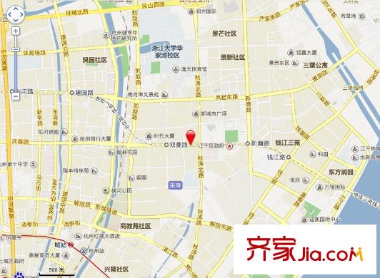 采荷綠萍交通圖 