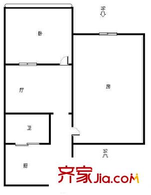 采荷綠萍戶型圖2室 戶型圖 2室1廳1衛(wèi)1廚