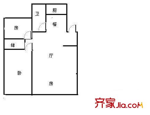 城北商貿(mào)園 3室 戶型圖