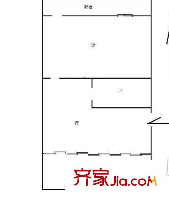 濮家東村 1室 戶型圖