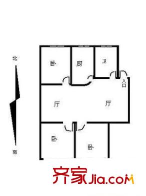 嘉綠北苑 3室 戶型圖