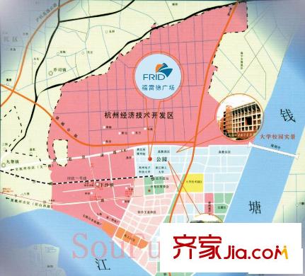福雷德廣場(chǎng)交通圖