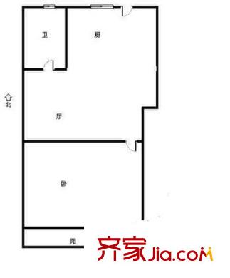 采荷綠萍戶型圖1室 戶型圖 1室1廳1衛(wèi)1廚