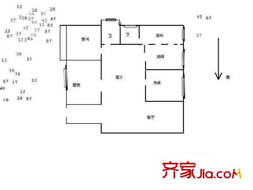 城北商貿(mào)園 2室 戶型圖