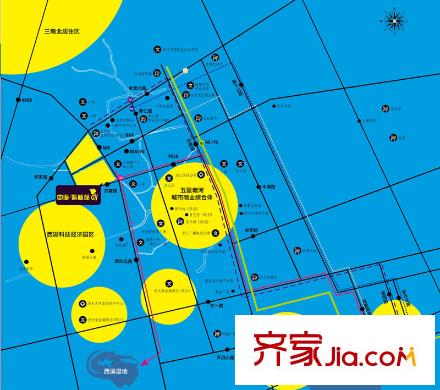 中海紫藤苑配套圖周邊