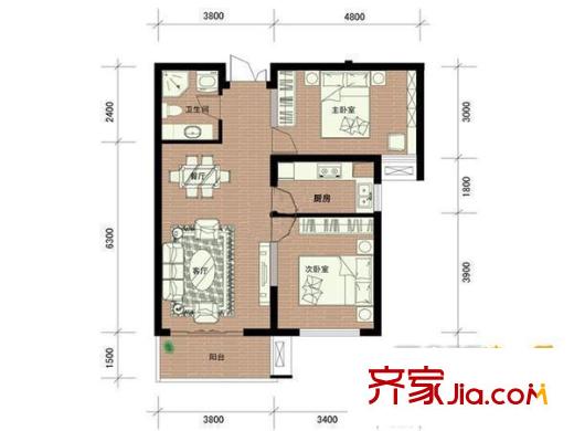 四季風(fēng)景戶型圖4室 戶型圖 4室2廳2衛(wèi)1廚