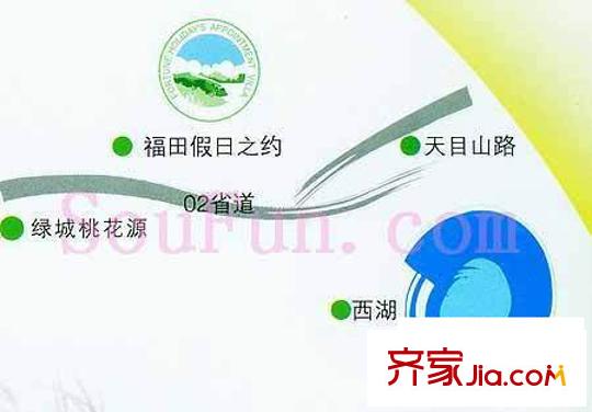 福田假日之約別墅交通圖