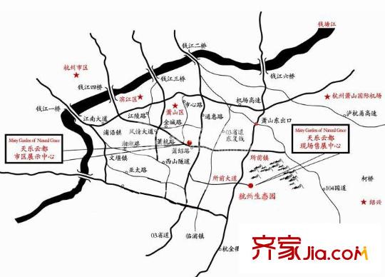 天樂云都交通圖規(guī)劃圖
