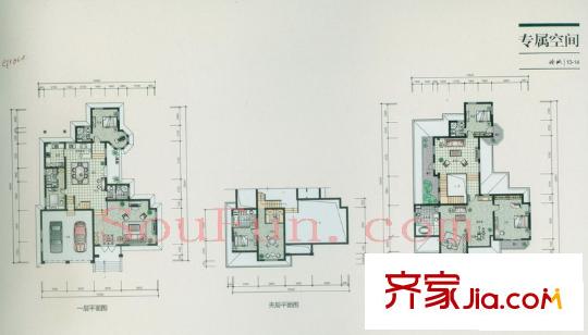 天樂云都戶型圖D1戶型 5室2廳5衛(wèi)1廚