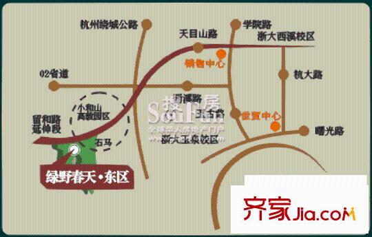 綠野春天別墅交通圖