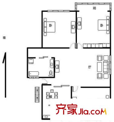 南肖埠小區(qū)戶型圖3室 戶型圖 3室1廳1衛(wèi)1廚