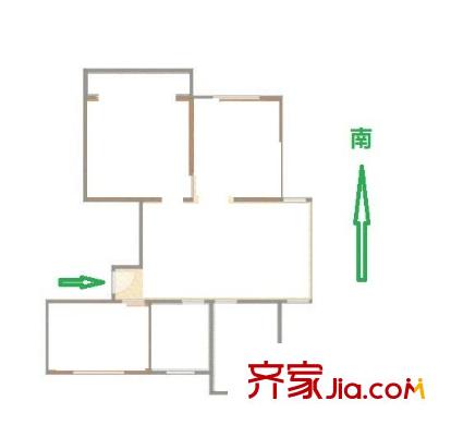 景芳六區(qū) 3室 戶型圖