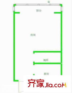 金獅苑戶型圖1室 戶型圖 1室1廳1衛(wèi)1廚