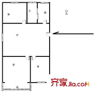 翠苑三區(qū)戶型圖3室 戶型圖 3室1廳1衛(wèi)1廚