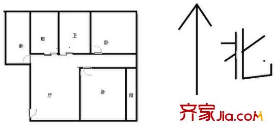 翠苑三區(qū)戶型圖2室 戶型圖 2室1廳1衛(wèi)1廚