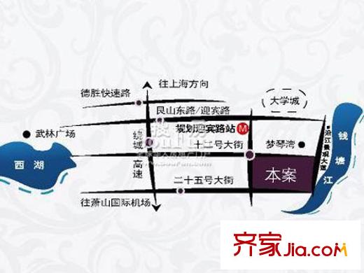 伊薩卡排屋交通圖