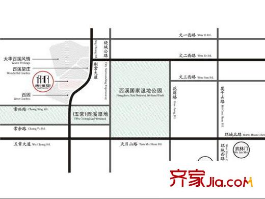 香洲里交通圖