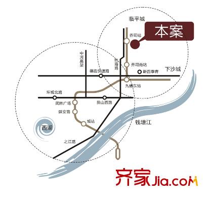 逸景花苑交通圖