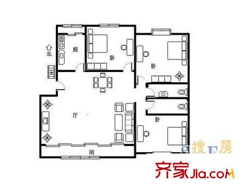 金橋花園 戶型圖