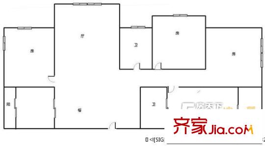 臨城花苑戶型圖3室 戶型圖 3室2廳2衛(wèi)1廚