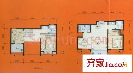 天陽棕櫚灣三期戶型圖棕櫚灣金水岸 戶型圖 3室2廳2衛(wèi)1廚
