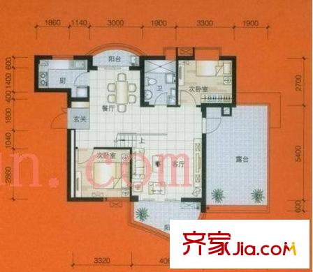 天陽棕櫚灣三期 2室 戶型圖