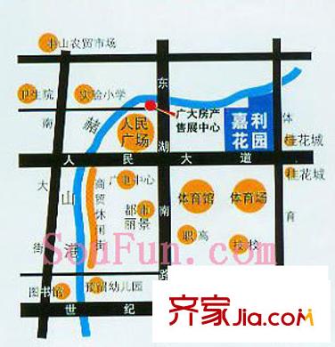 嘉利花園二期交通圖