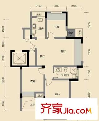 玉都楓景 3室 戶型圖