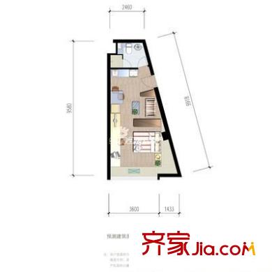 艾肯金座戶型圖1室 戶型圖 1室1衛(wèi)