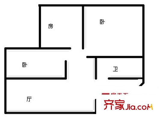 中園花苑二期戶(hù)型圖3室 戶(hù)型圖 3室2廳1衛(wèi)1廚