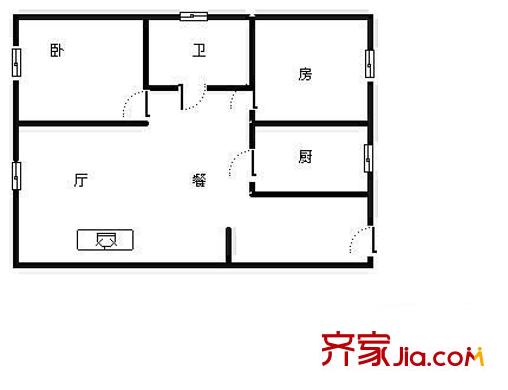 美都新村戶型圖2室 戶型圖 2室1廳1衛(wèi)1廚
