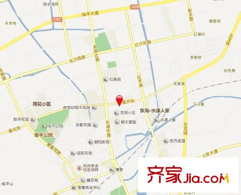 臨城花苑交通圖 