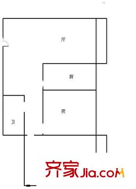 德雅花園戶型圖2室 戶型圖 2室1廳1衛(wèi)1廚