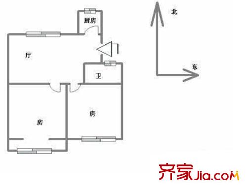 美都新村戶型圖2室 戶型圖 2室2廳1衛(wèi)1廚